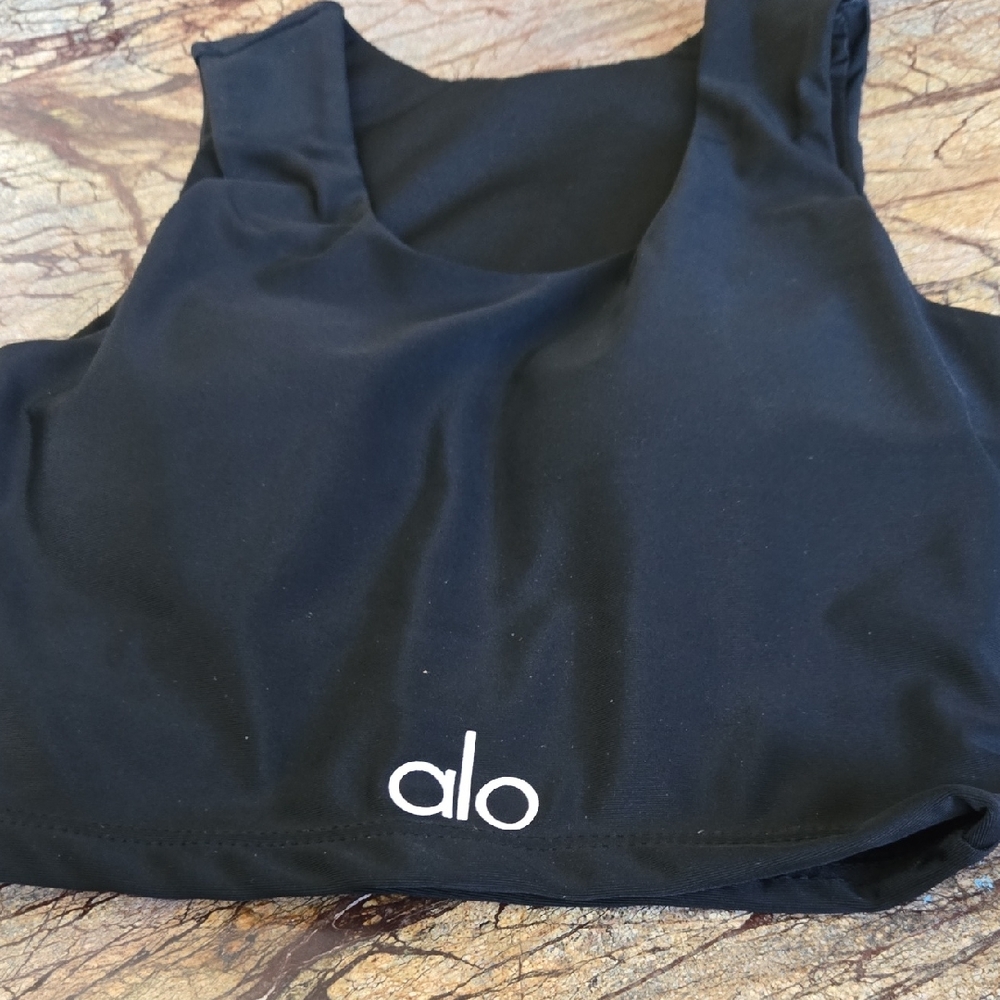 ALO Yoga Black Crop Top
